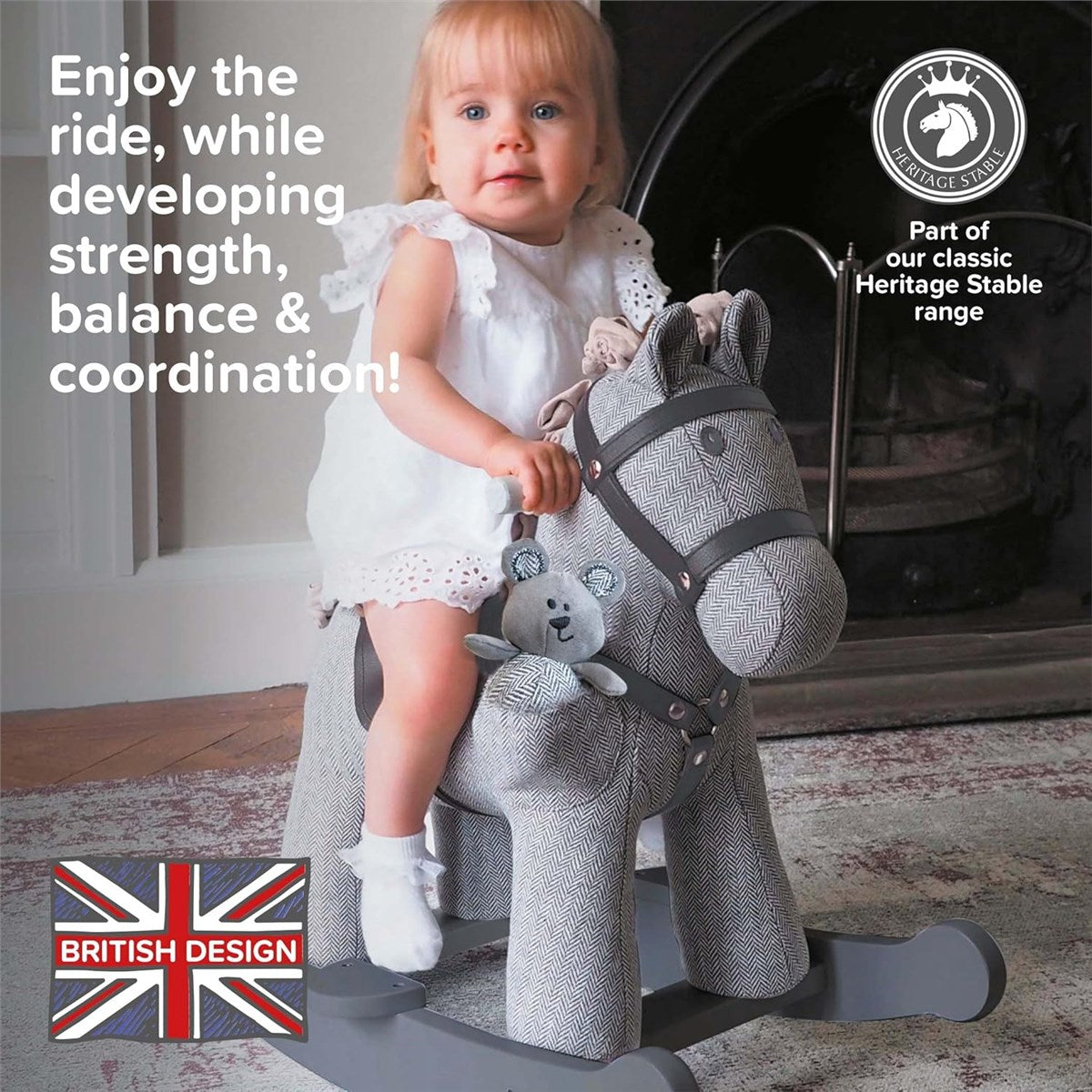 Little Bird Told Me Stirling & Mac Rocking Horse, 9 months+