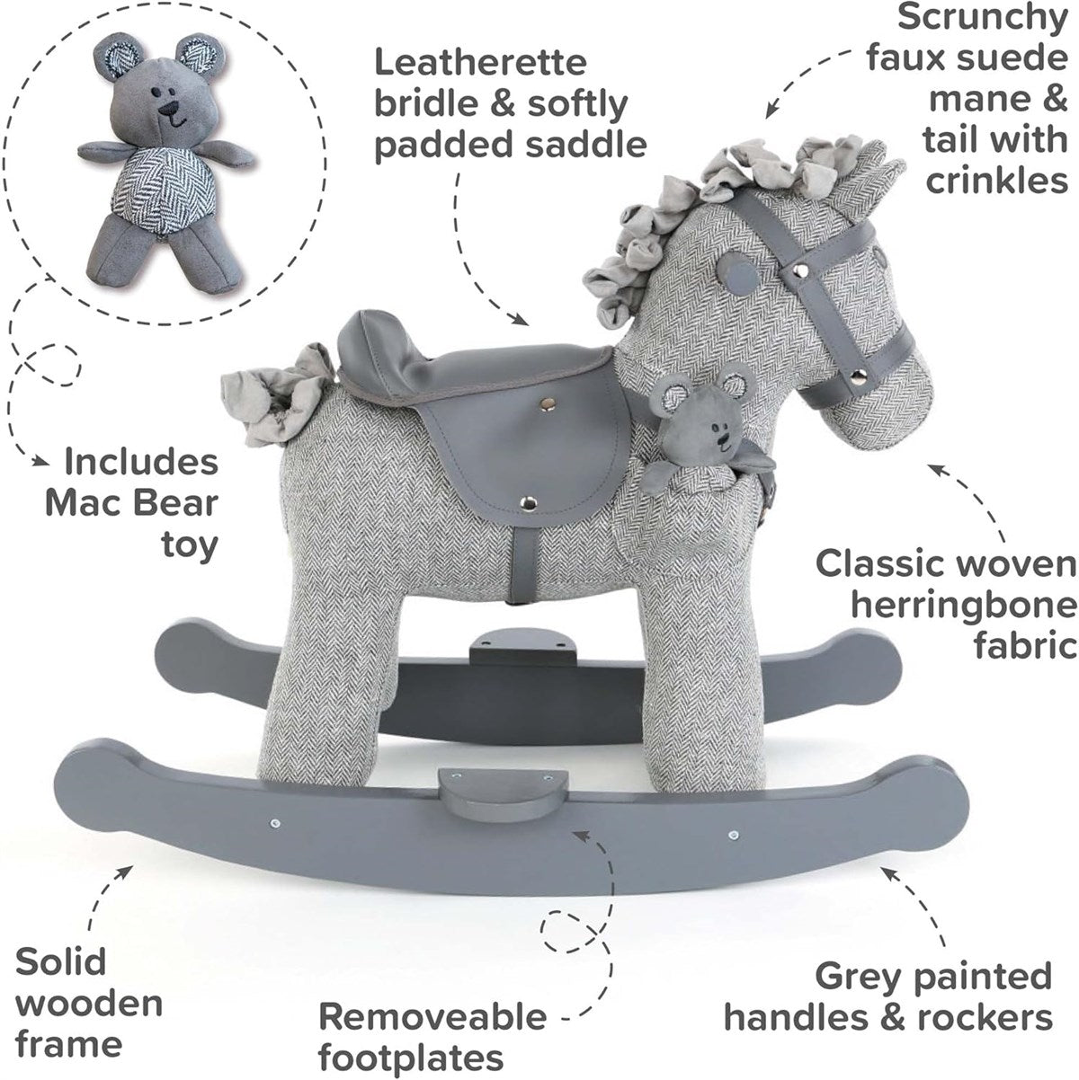 Little Bird Told Me Stirling & Mac Rocking Horse, 9 months+