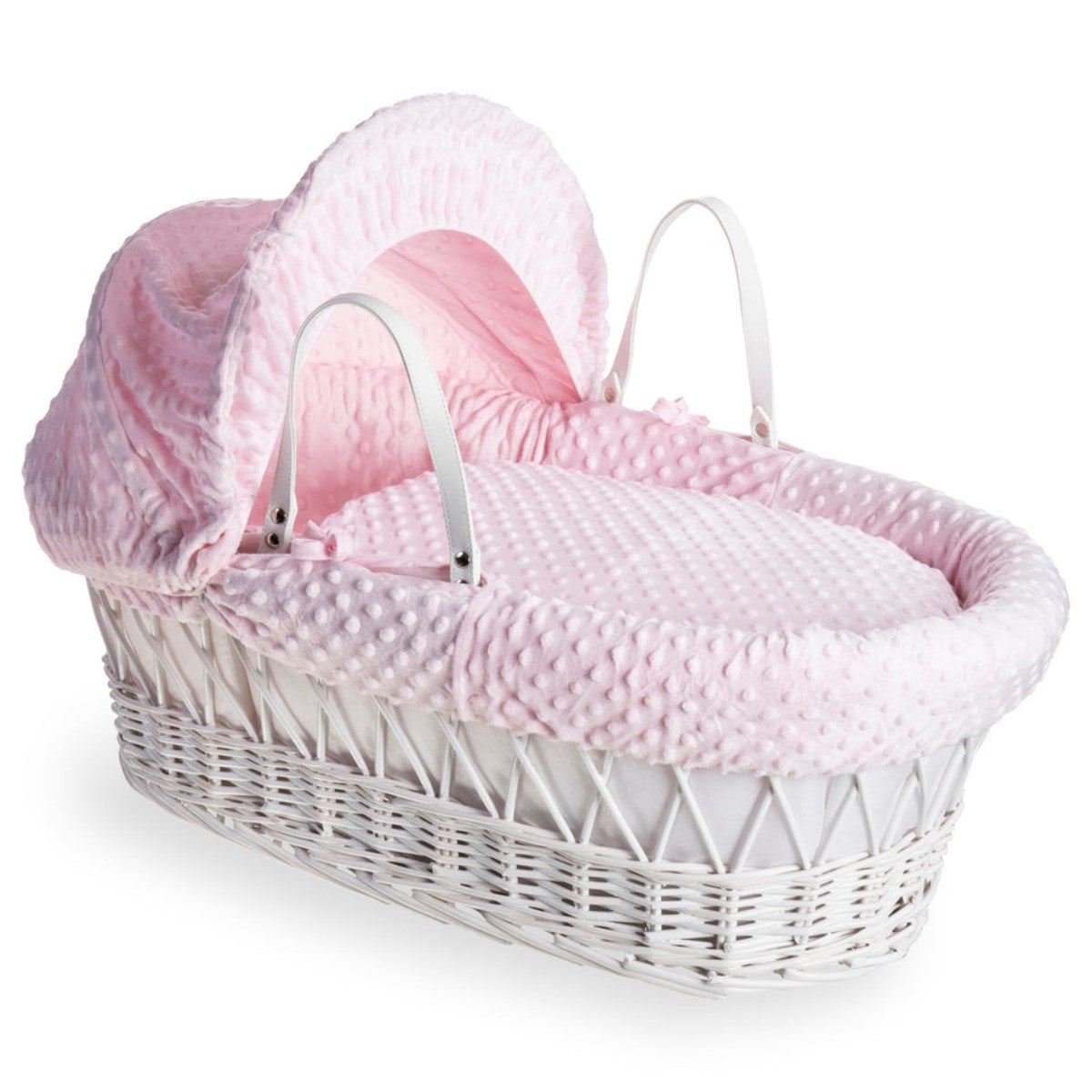 Clair De Lune White Wicker Moses Basket