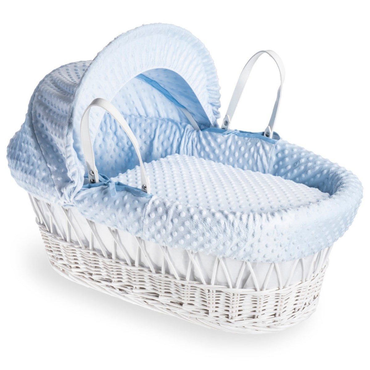 Clair De Lune White Wicker Moses Basket