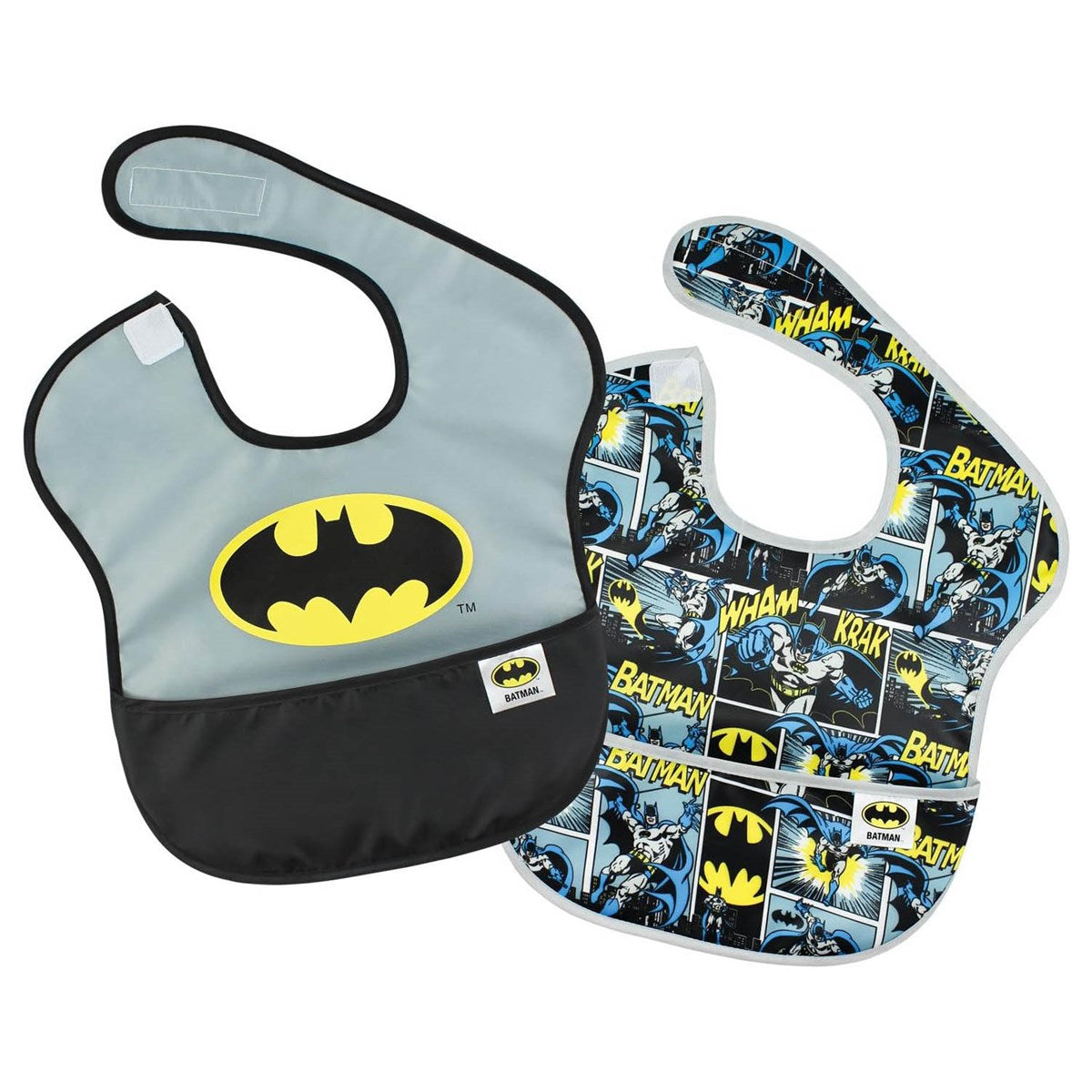 Bumkins SuperBib, 2-Pack Batman Design