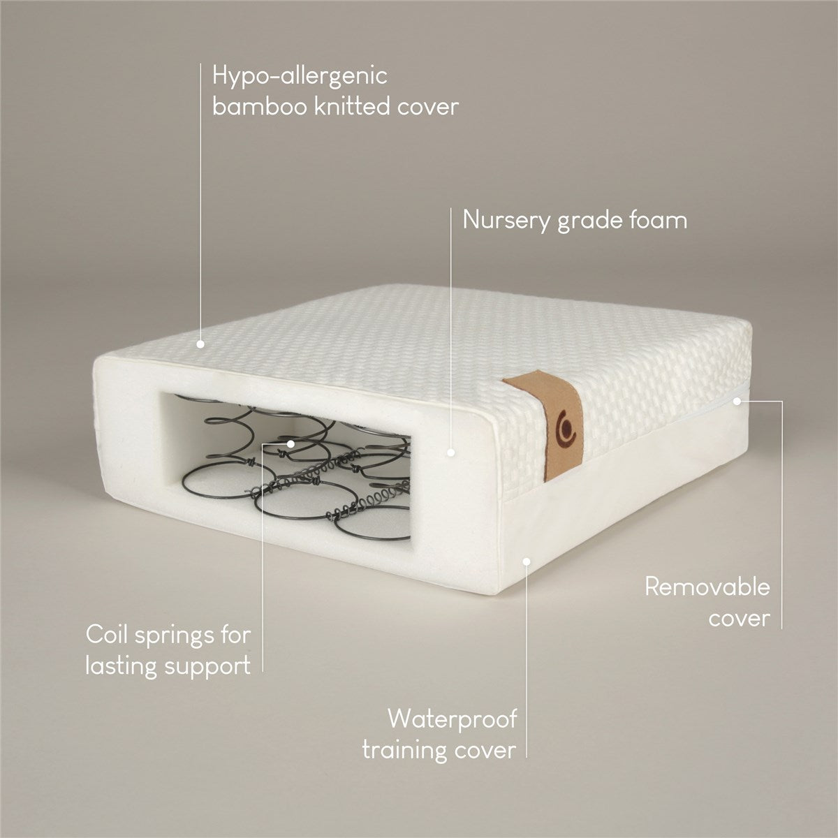 CuddleCo Harmony Hypo Allergenic Bamboo Sprung Mattress