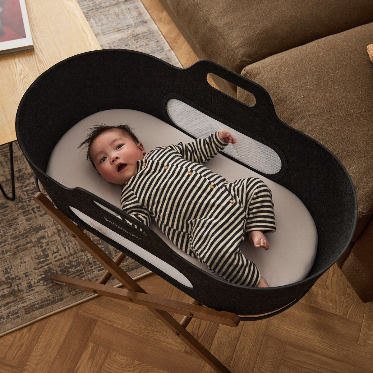 Snuz SnuzBaskit Moses Basket & Stand