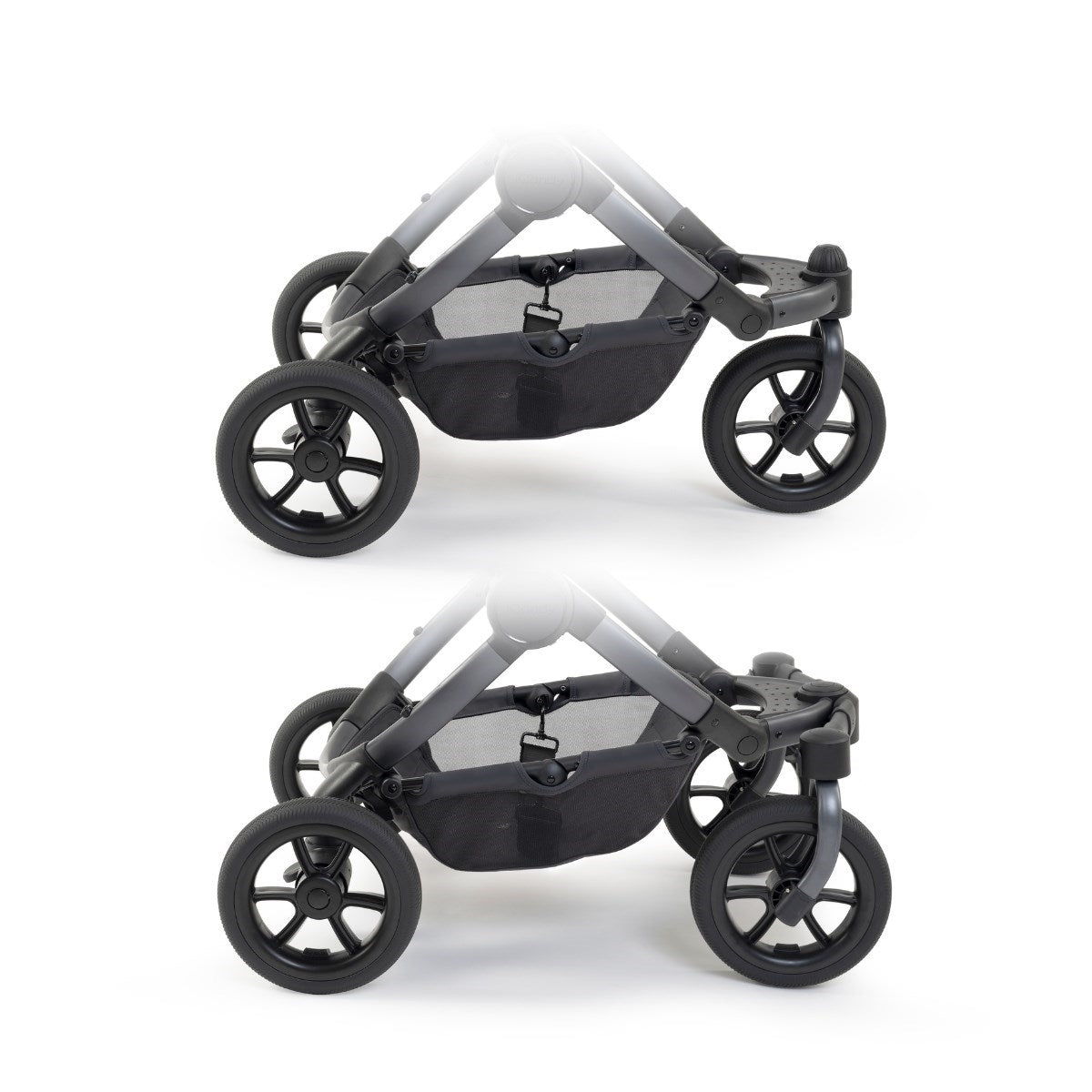 iCandy Peach 7 All-Terrain Complete Bundle + Maxi Cosi Cabriofix iSize Car Seat & Isofix Base - Storm Grey