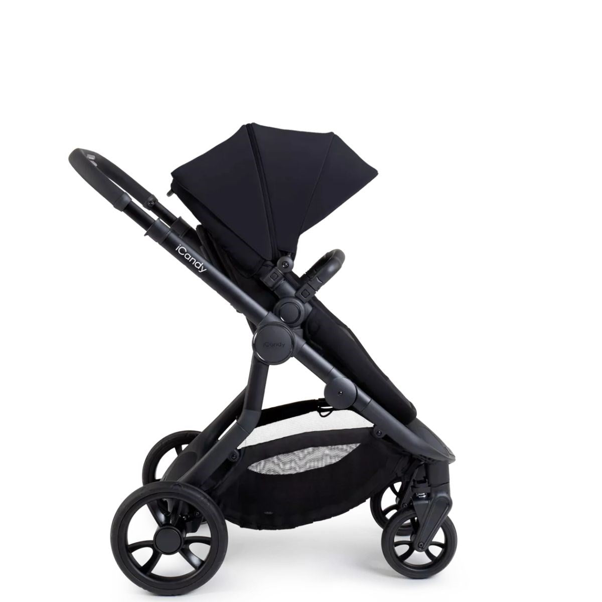iCandy Orange 4 Complete Bundle Jet Black + Maxi Cosi Cabriofix and Isofix Base,