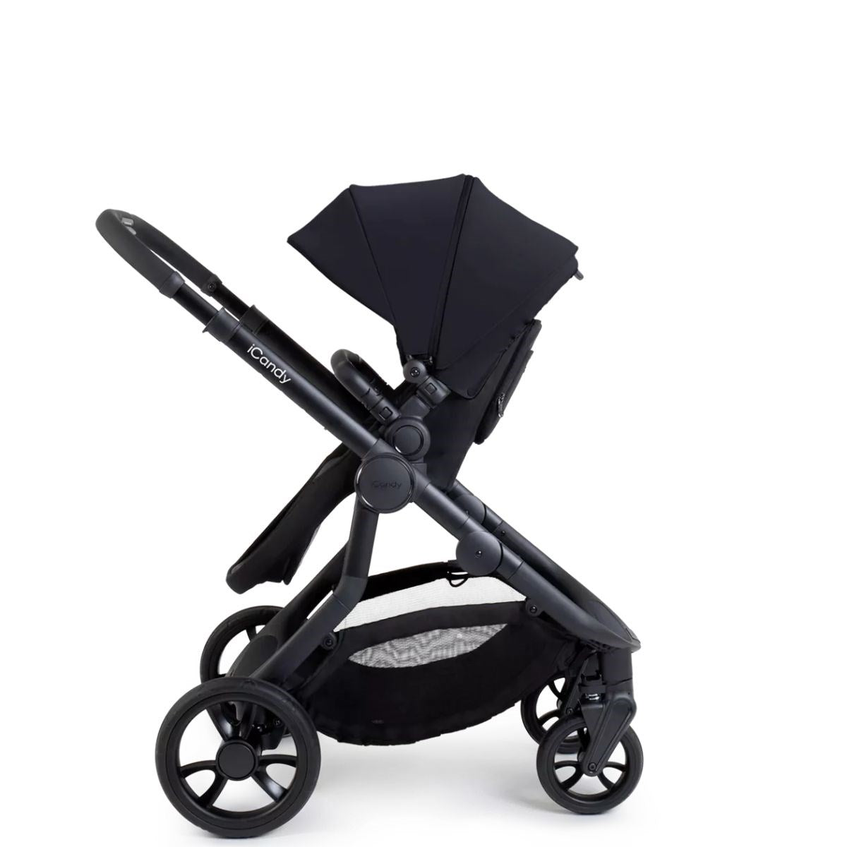 iCandy Orange 4 Complete Bundle Jet Black + Maxi Cosi Cabriofix and Isofix Base,