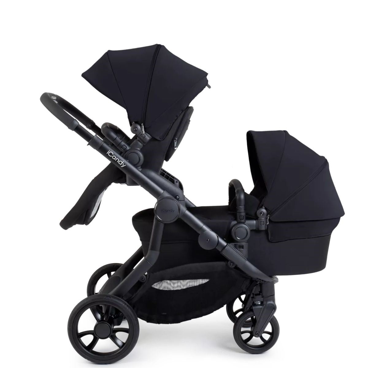 iCandy Orange 4 Complete Bundle Jet Black + Maxi Cosi Cabriofix and Isofix Base,