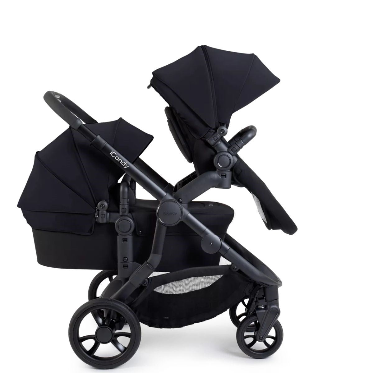 iCandy Orange 4 Complete Bundle Jet Black + Maxi Cosi Cabriofix and Isofix Base,