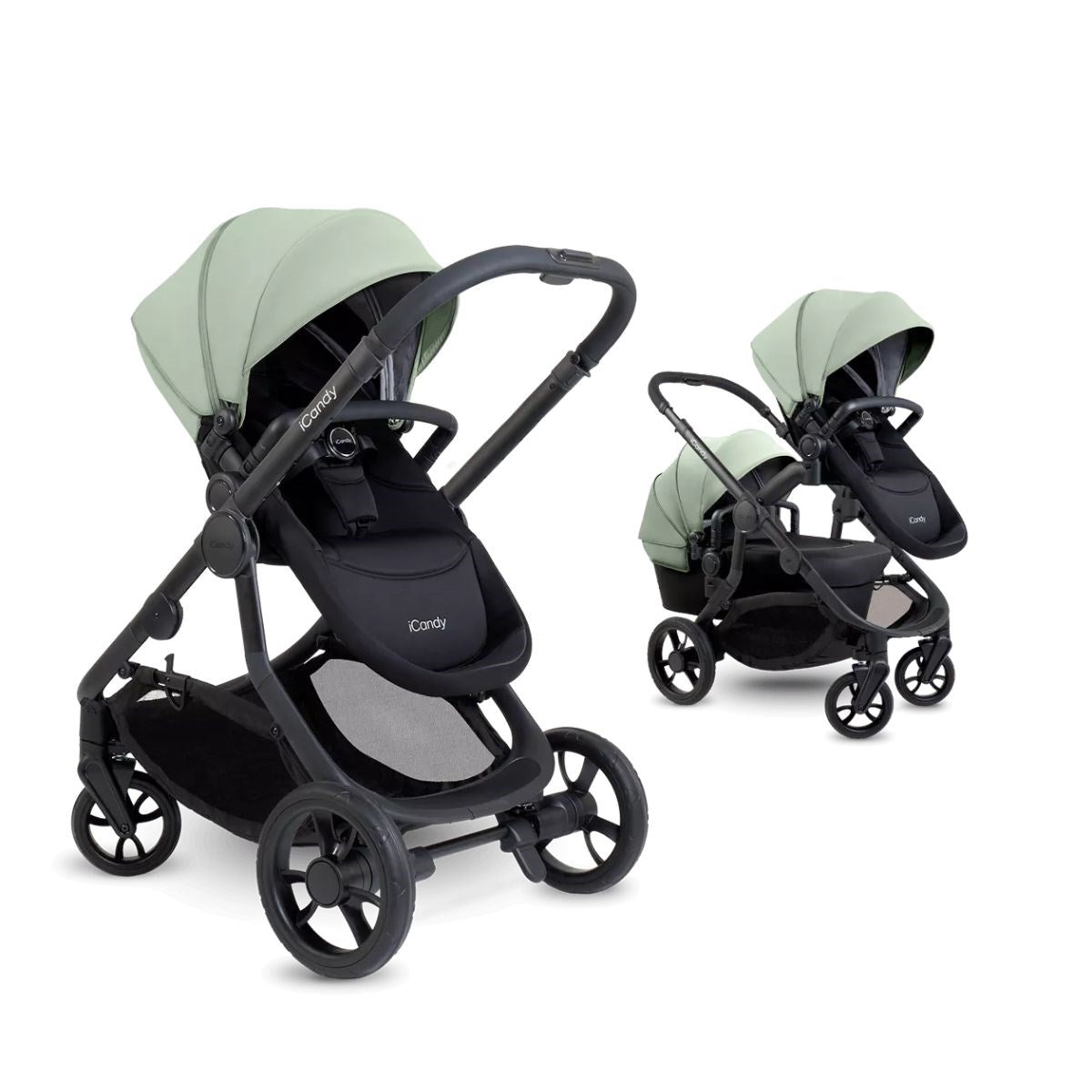 iCandy Orange 4 Complete Bundle Pistachio + Maxi Cosi Cabriofix and Isofix Base,