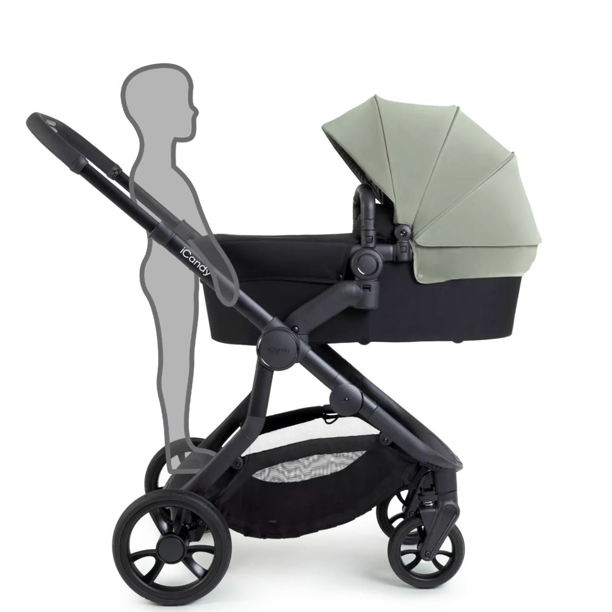 iCandy Orange 4 Complete Bundle Pistachio + Maxi Cosi Cabriofix and Isofix Base,