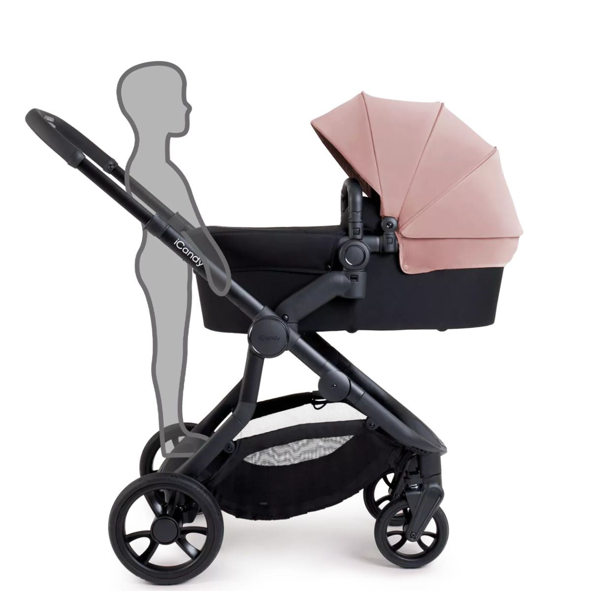 iCandy Orange 4 Complete Bundle Rose + Maxi Cosi Cabriofix and Isofix Base