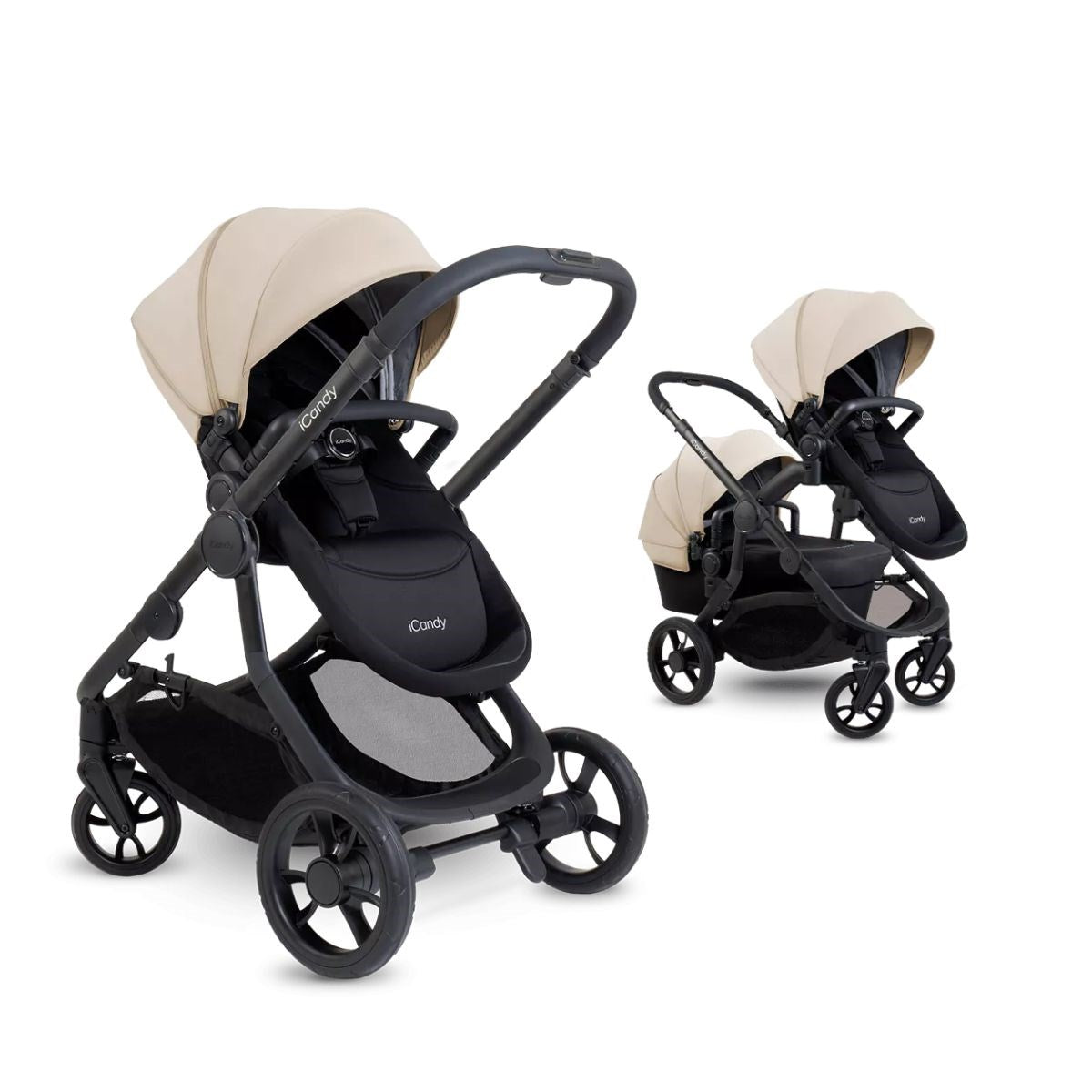 iCandy Orange 4 Complete Bundle Latte + Maxi Cosi Cabriofix and Isofix Base