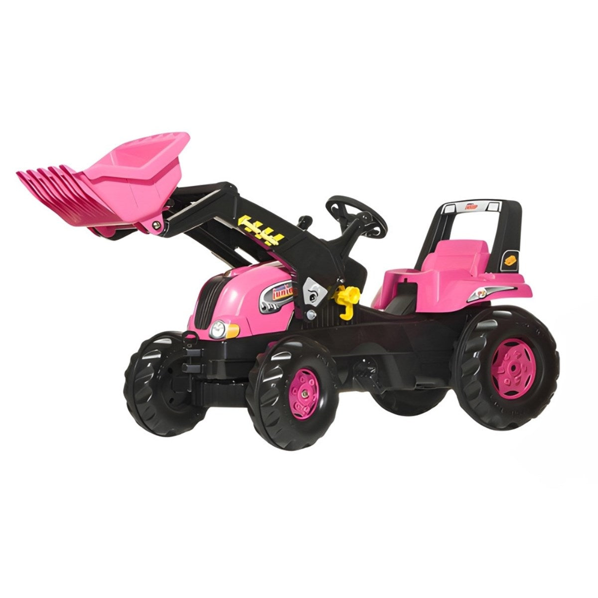 Rolly Toys Junior - Pink Tractor with Loader and Trailer