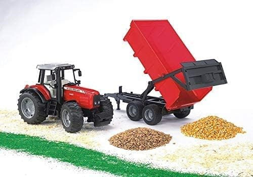 Bruder Massey Ferguson 7480 with Tipping Trailer