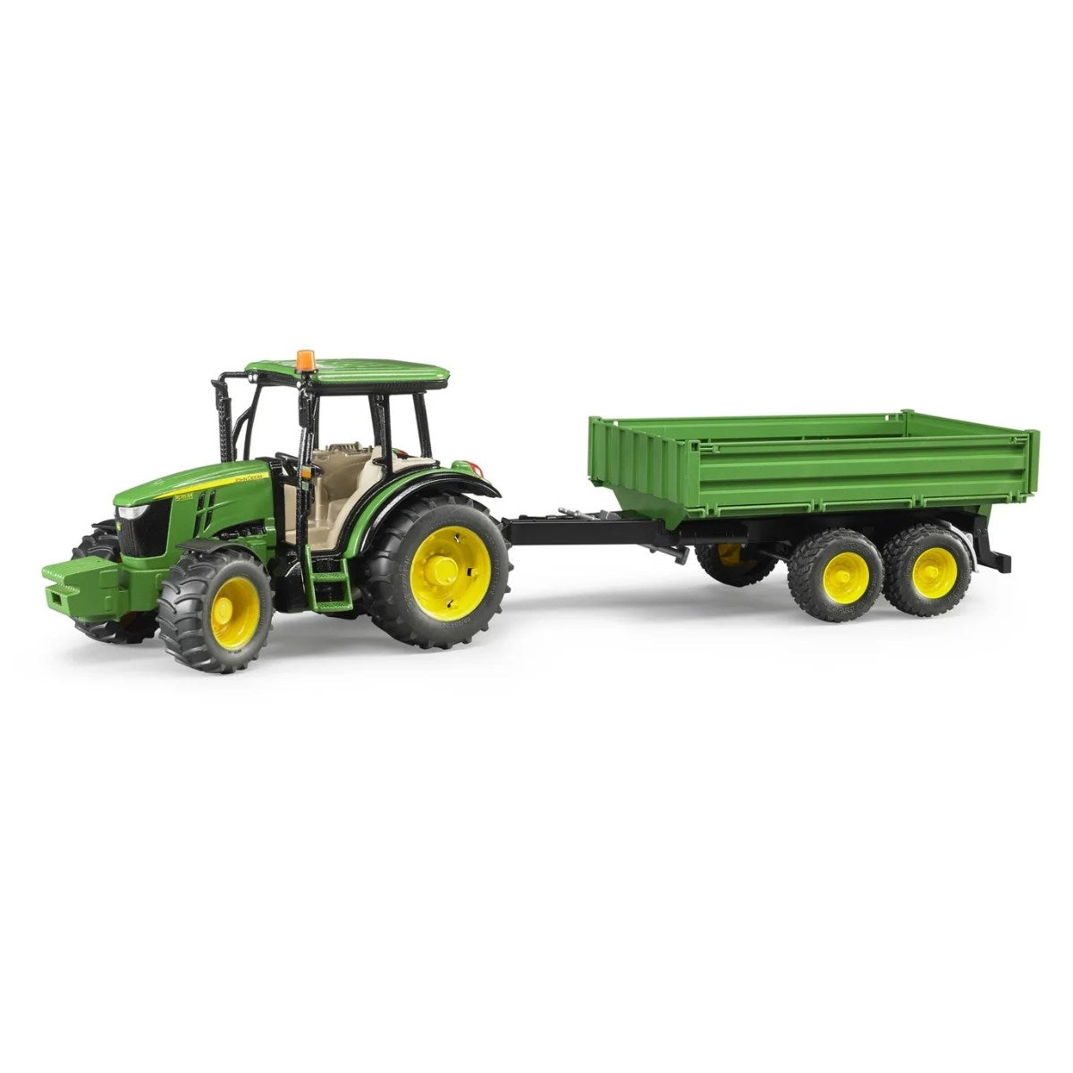 Bruder John Deere 5115M Toy Tractor With Trailer