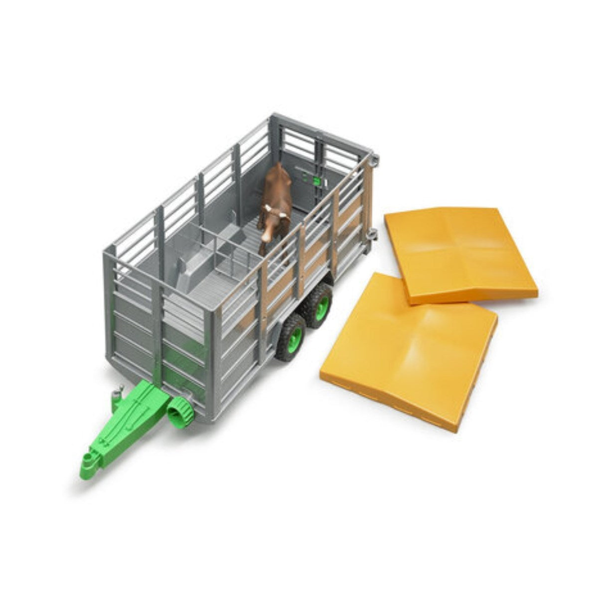 Bruder Livestock trailer with 1 cow 1:16