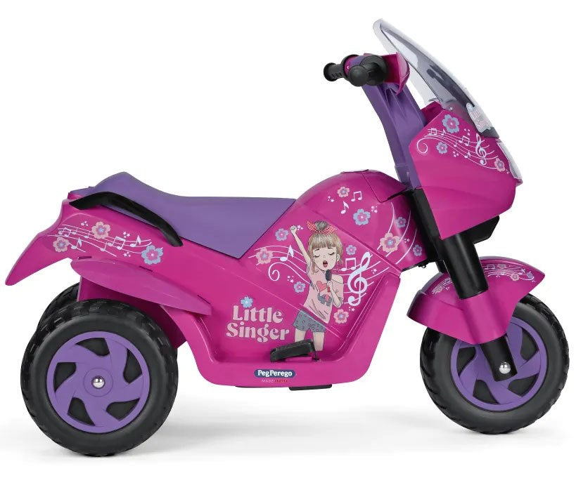 Peg Perego Little Singer 6V Electric Motorcycle, 2+ years