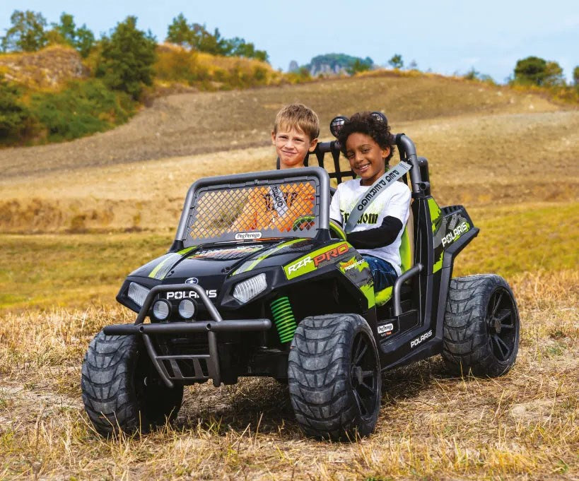 Peg Perego Polaris RZR PRO Green Shadow – 24V Off-Road Vehicle for Kids, 6+ years