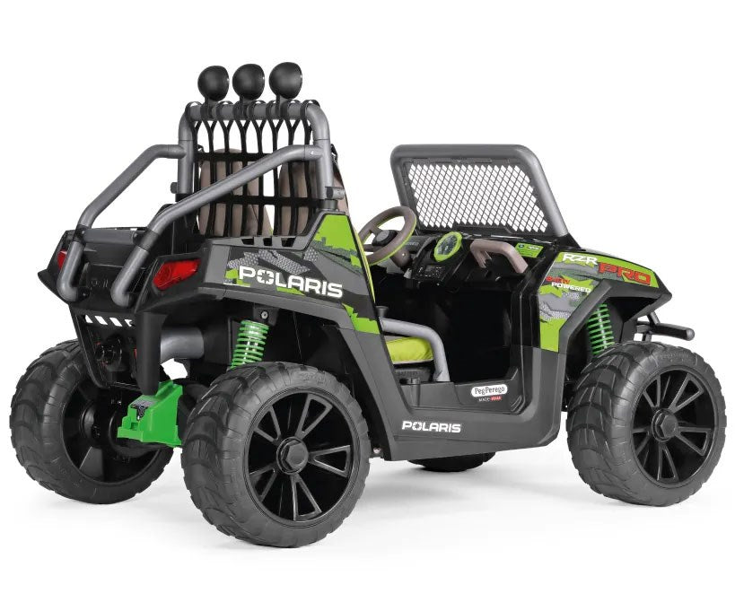 Peg Perego Polaris RZR PRO Green Shadow – 24V Off-Road Vehicle for Kids, 6+ years