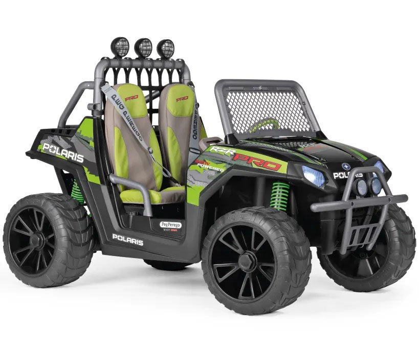 Peg Perego Polaris RZR PRO Green Shadow – 24V Off-Road Vehicle for Kids, 6+ years