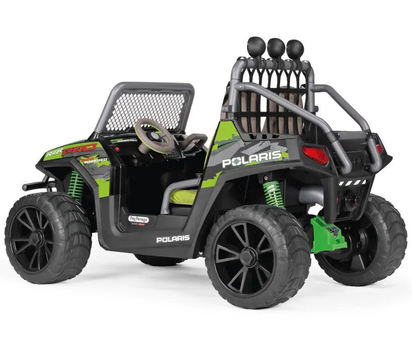 Peg Perego Polaris RZR PRO Green Shadow – 24V Off-Road Vehicle for Kids, 6+ years