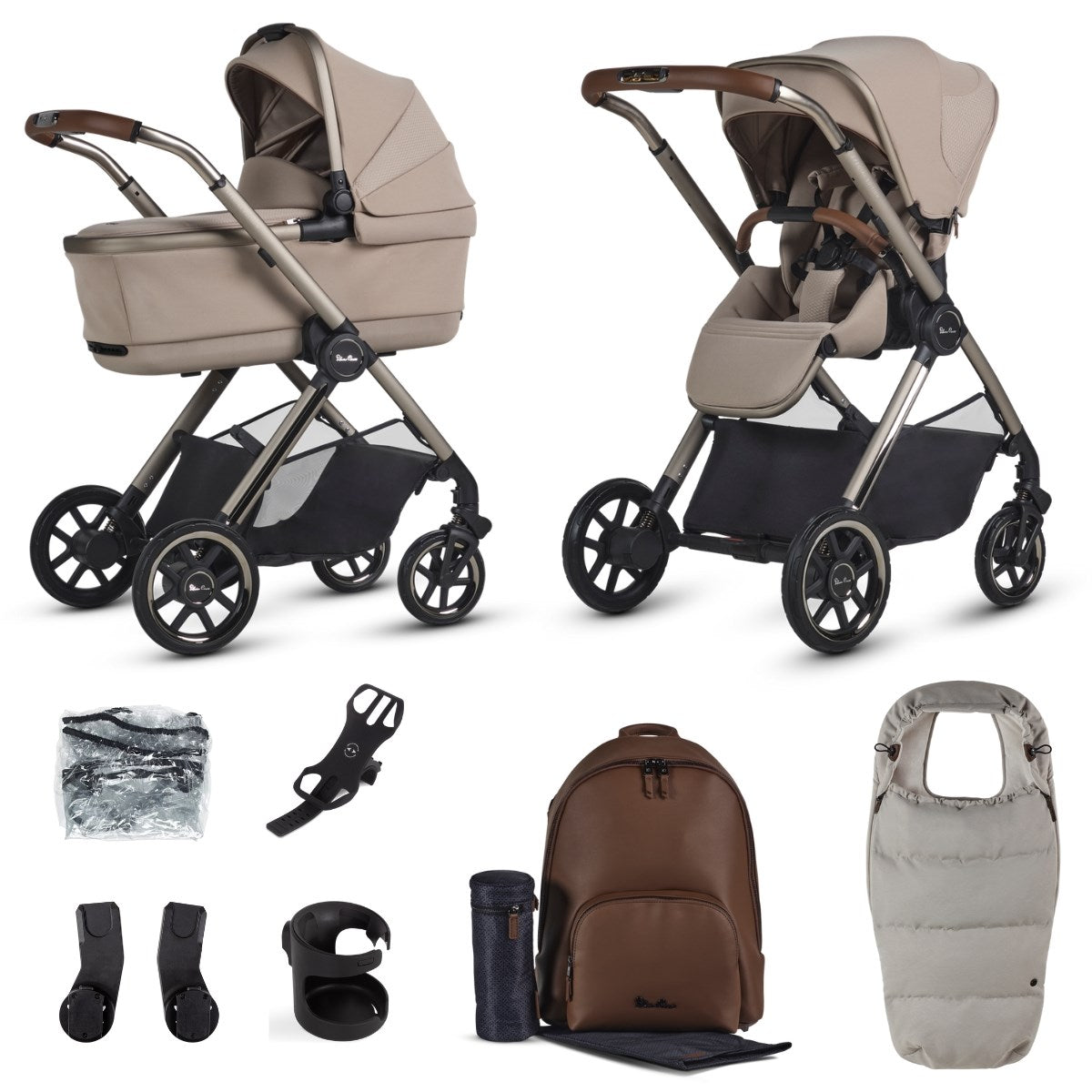 Silver Cross Reef 2 Special Edition Pram & Pushchair, Frappe