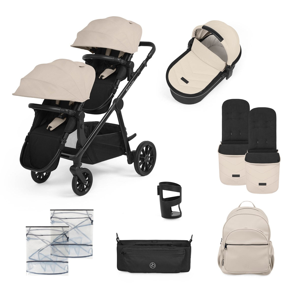 Ickle Bubba Virgo 2in1 Single to Double Pushchair