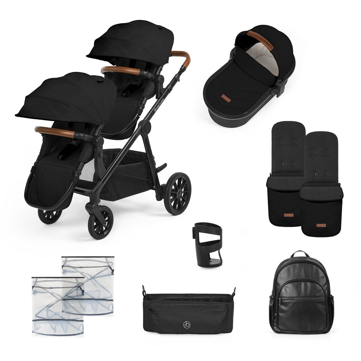 Ickle Bubba Virgo 2in1 Single to Double Pushchair