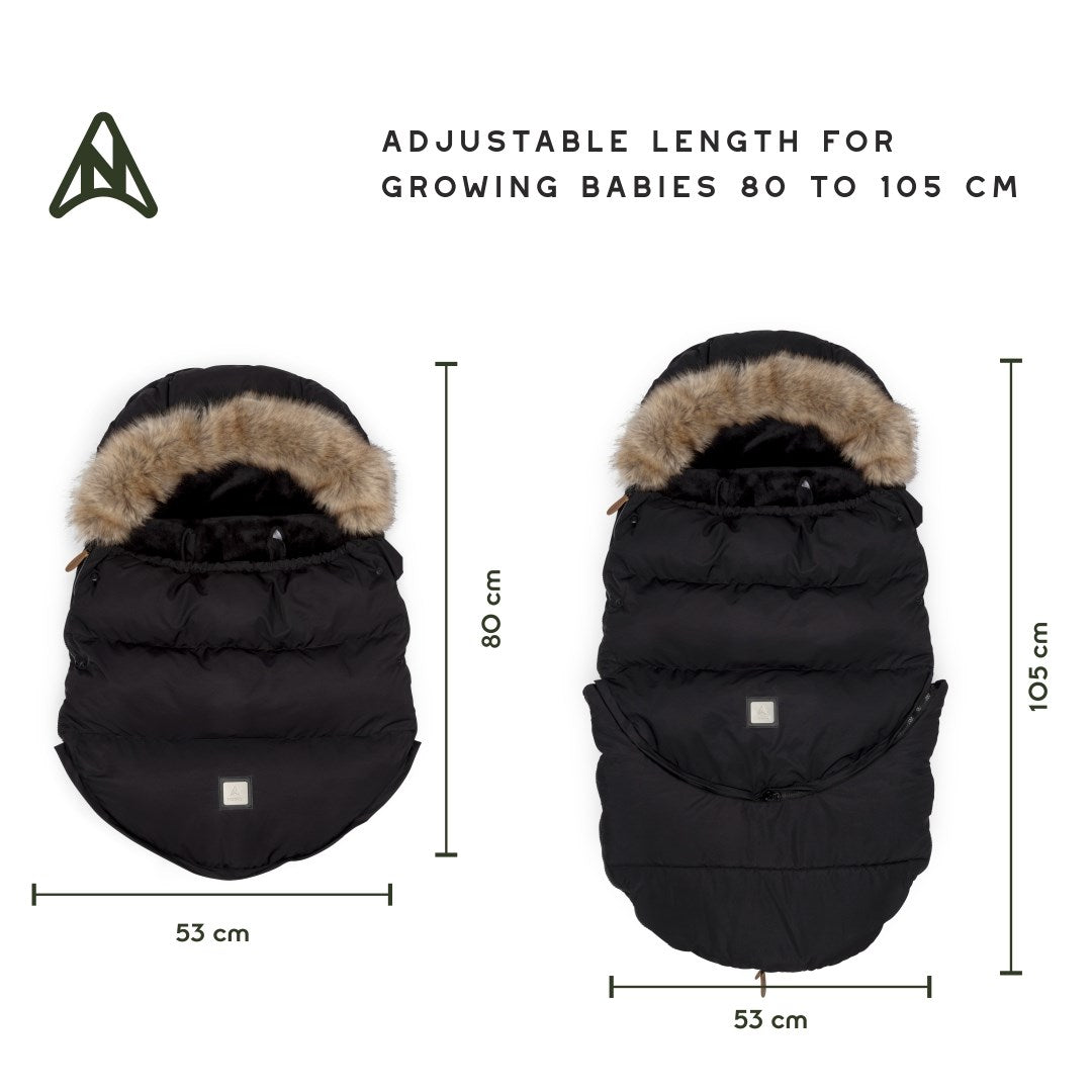 Noordi Extendable Winter Stroller Sleeping Bag / Footmuff