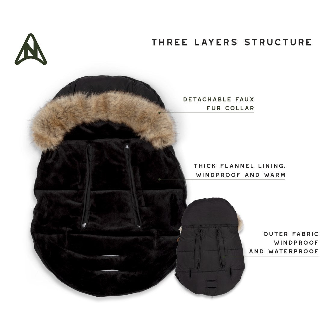 Noordi Extendable Winter Stroller Sleeping Bag / Footmuff
