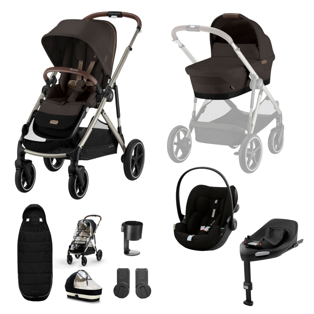 Cybex Gazelle S 11 Piece Travel System Bundle with Cloud G Plus