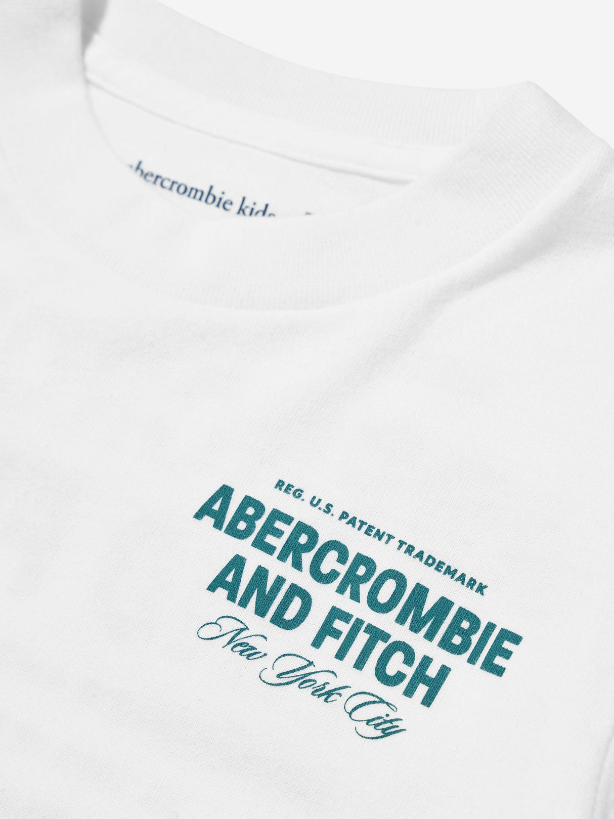 Abercrombie & Fitch Boys City Stack T-Shirt in White