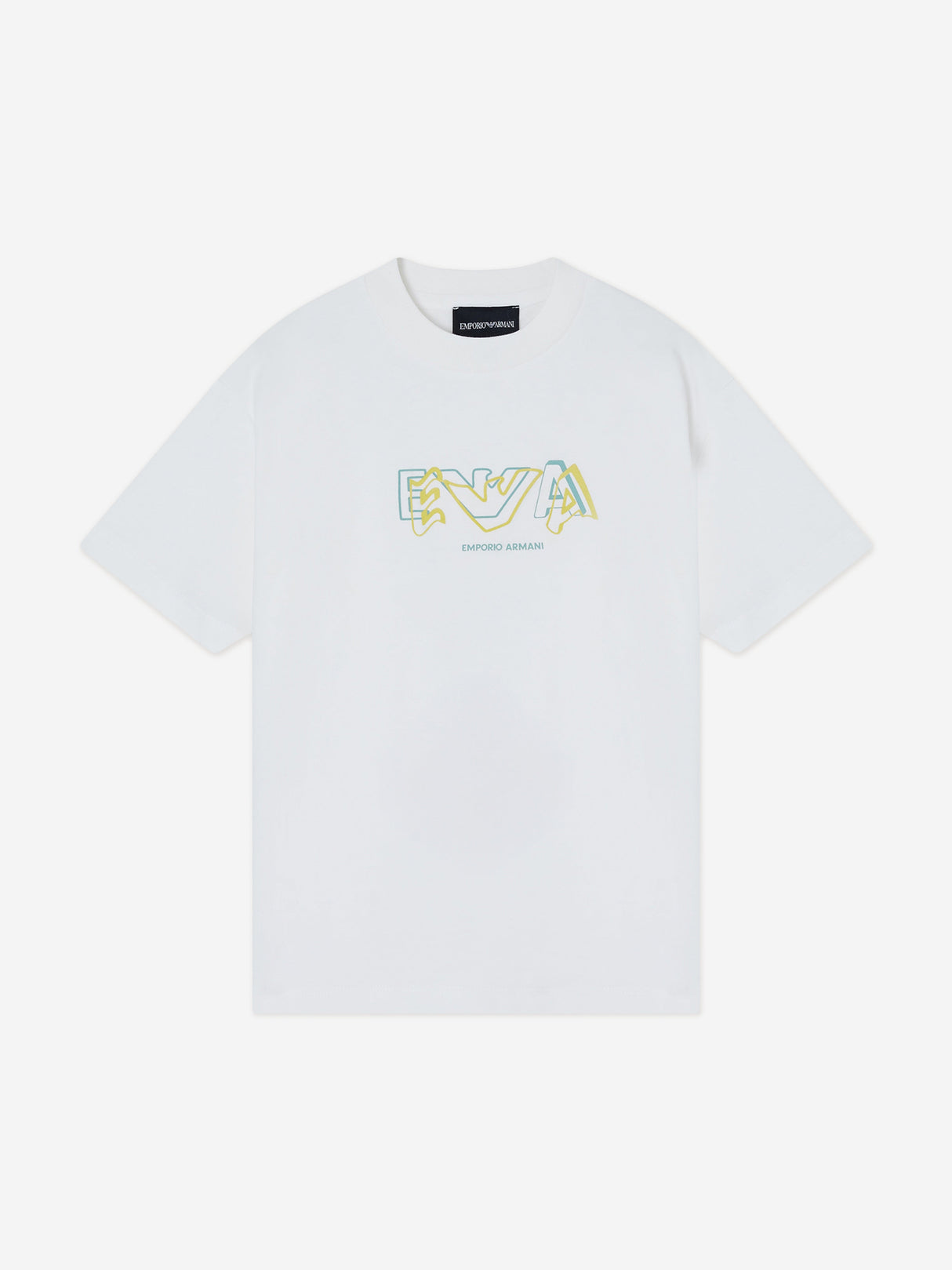 Emporio Armani Boys 2 Pack T-Shirt Set in Blue