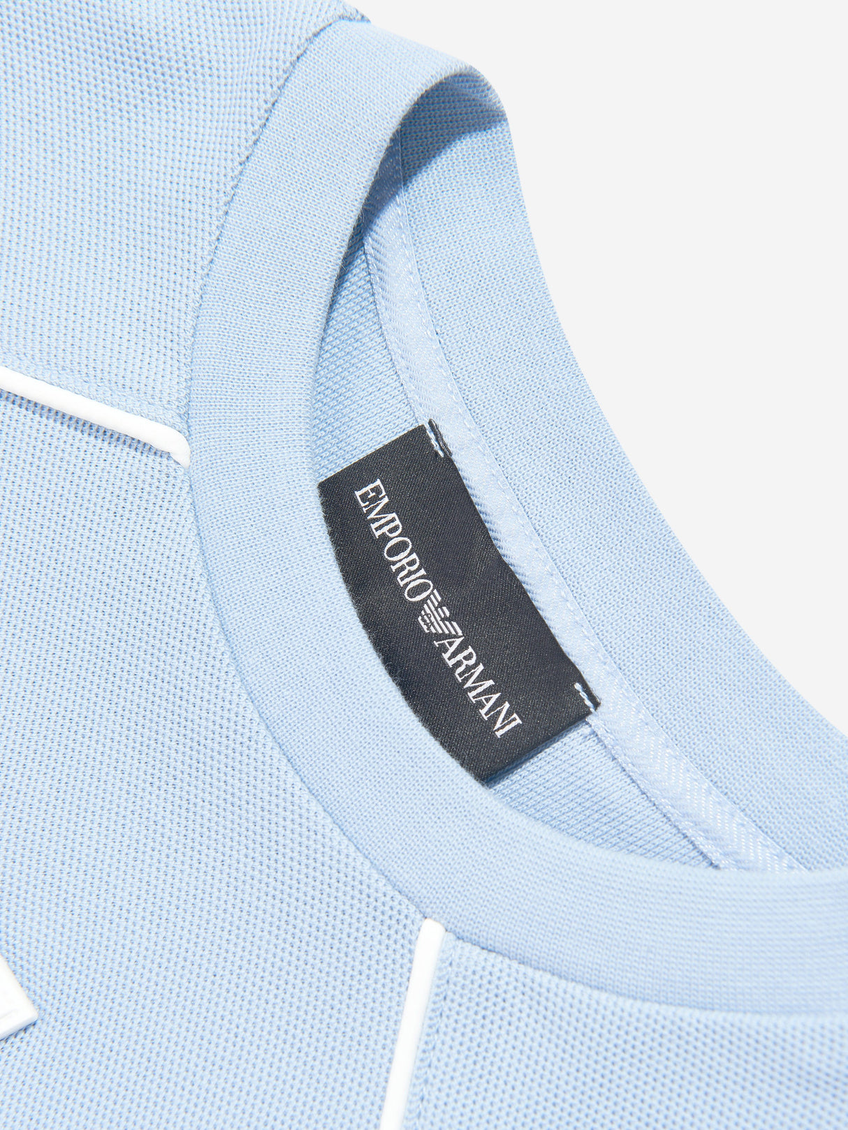Emporio Armani Boys Logo T-Shirt in Blue