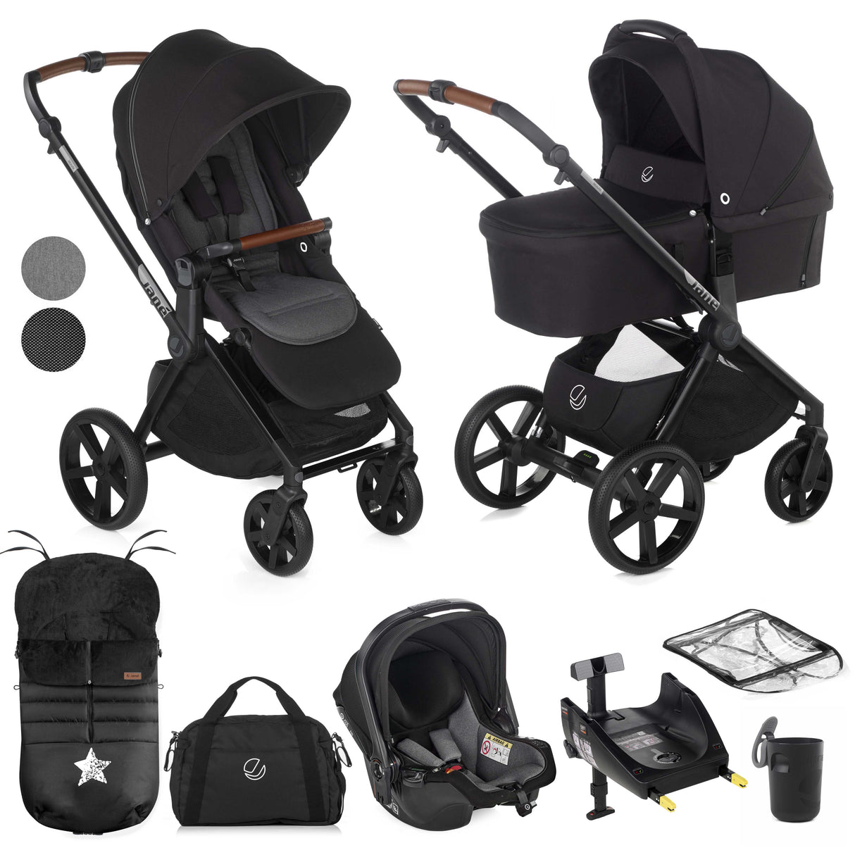 Jane Muum-4 + Sweet + Koos iSize, 10 Piece Travel System Bundle
