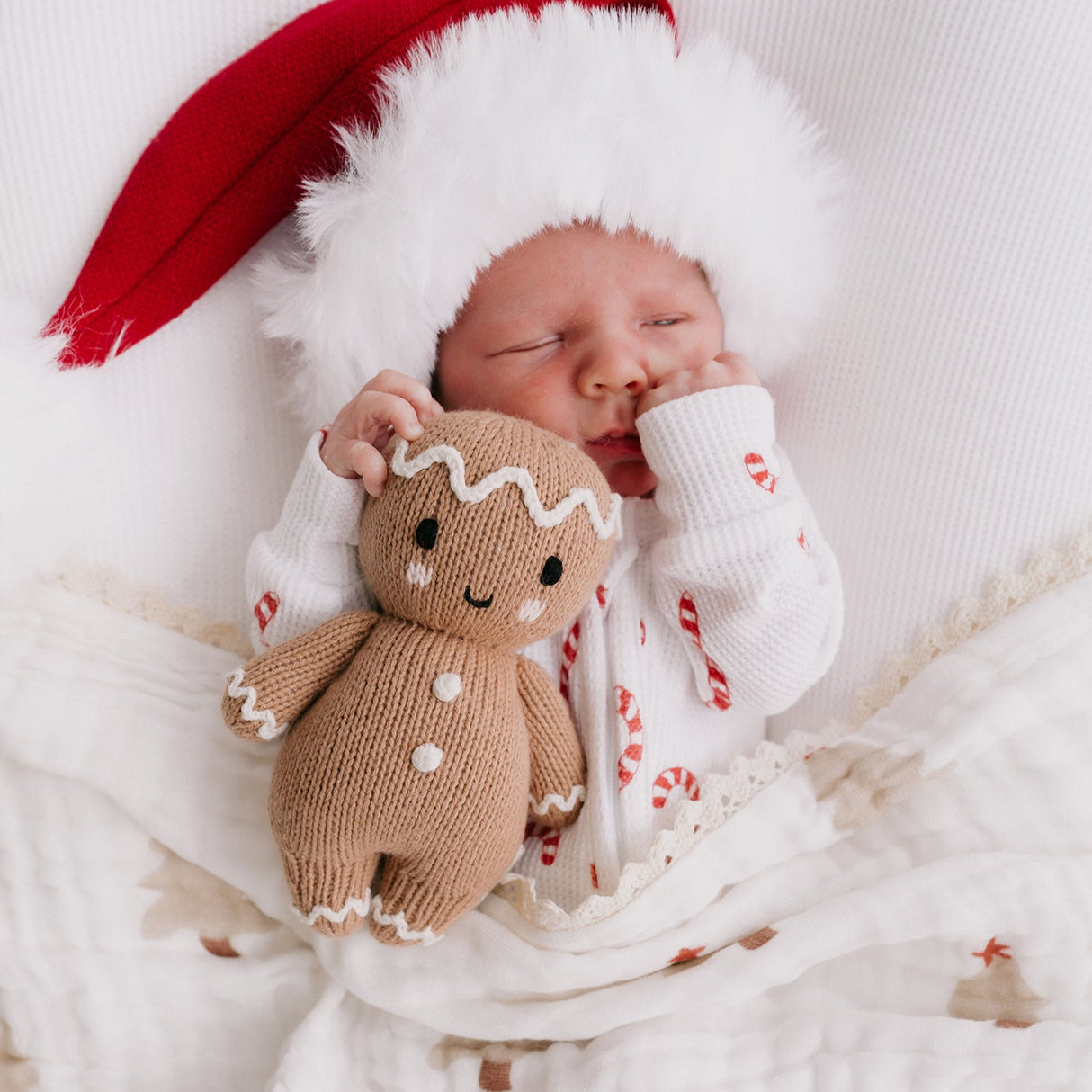 cuddle+kind - Baby Animal Collection - Baby Gingerbread - Icing White