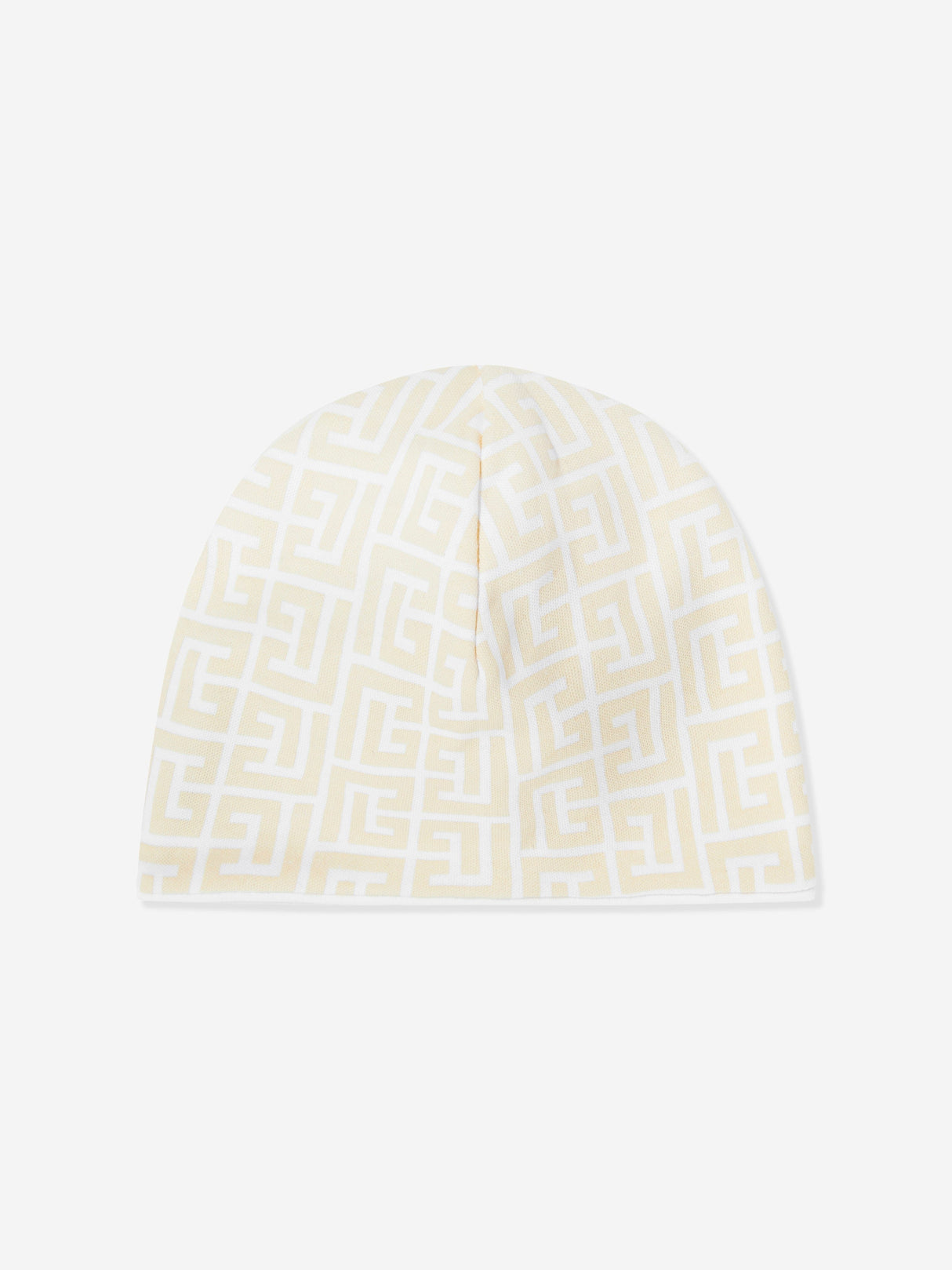 Balmain Baby Monogram Babygrow Set in Beige