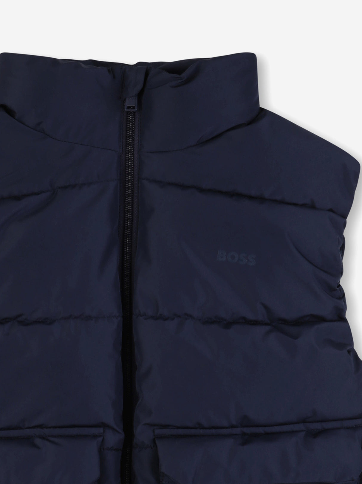BOSS Boys Down Padded Gilet in Navy