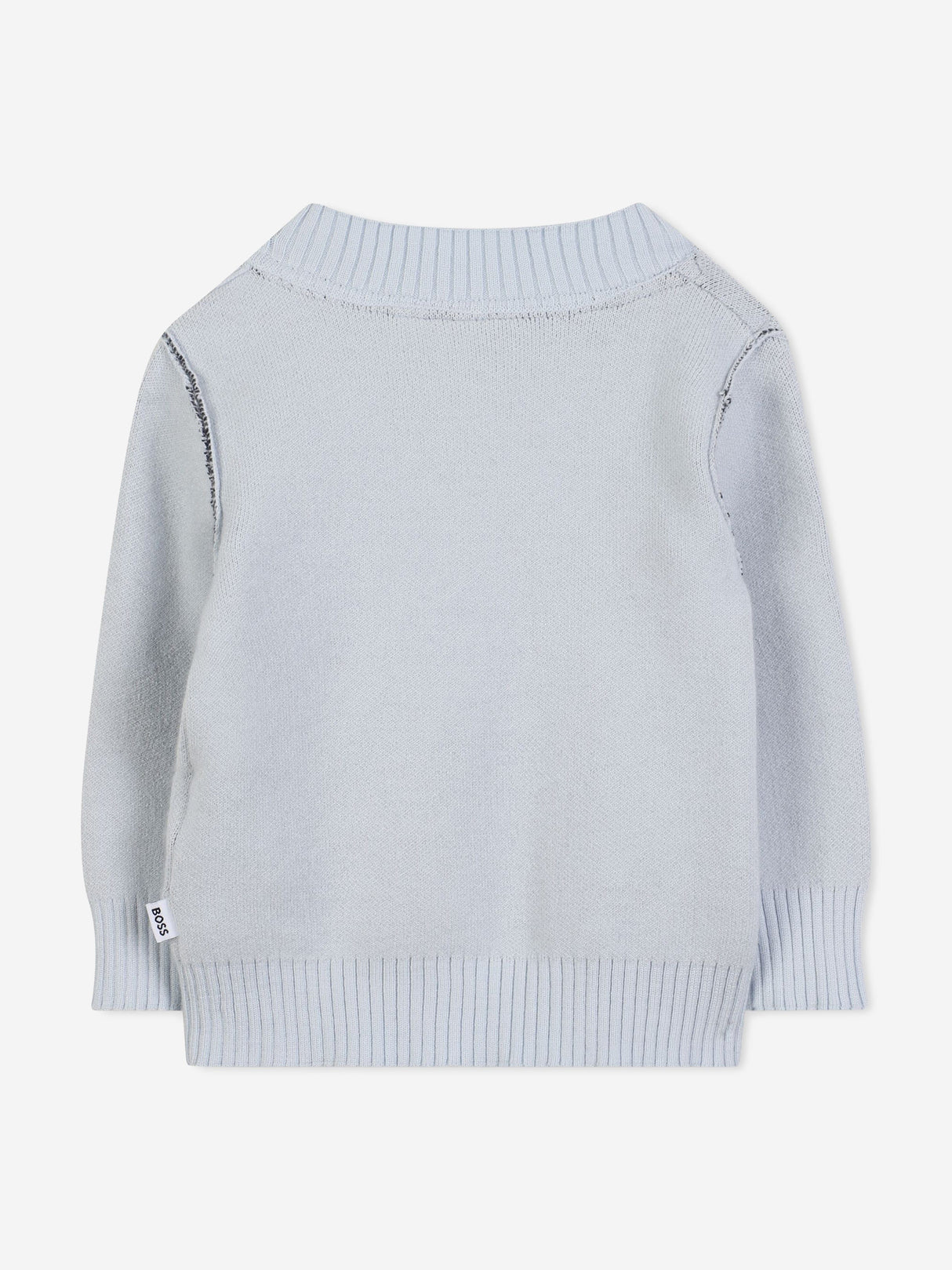 BOSS Baby Boys Monogram Jumper in Blue