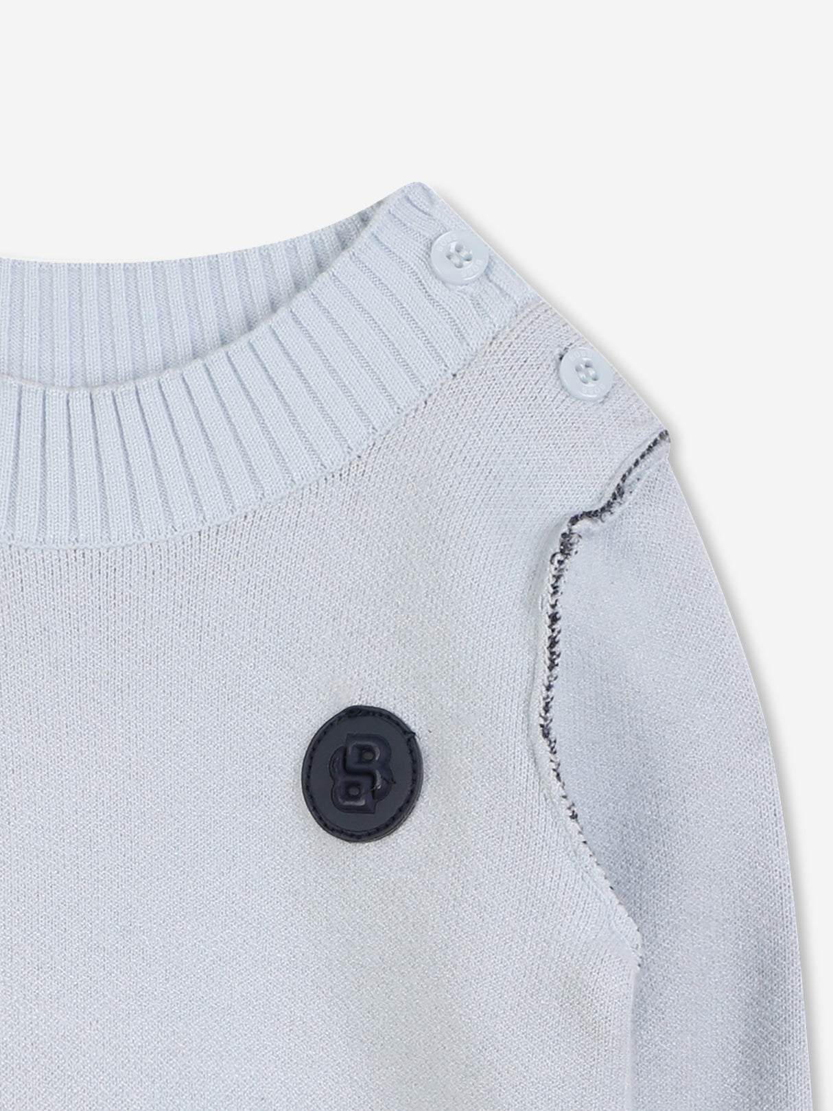 BOSS Baby Boys Monogram Jumper in Blue