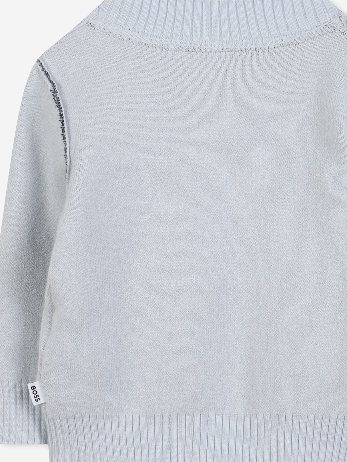 BOSS Baby Boys Monogram Jumper in Blue