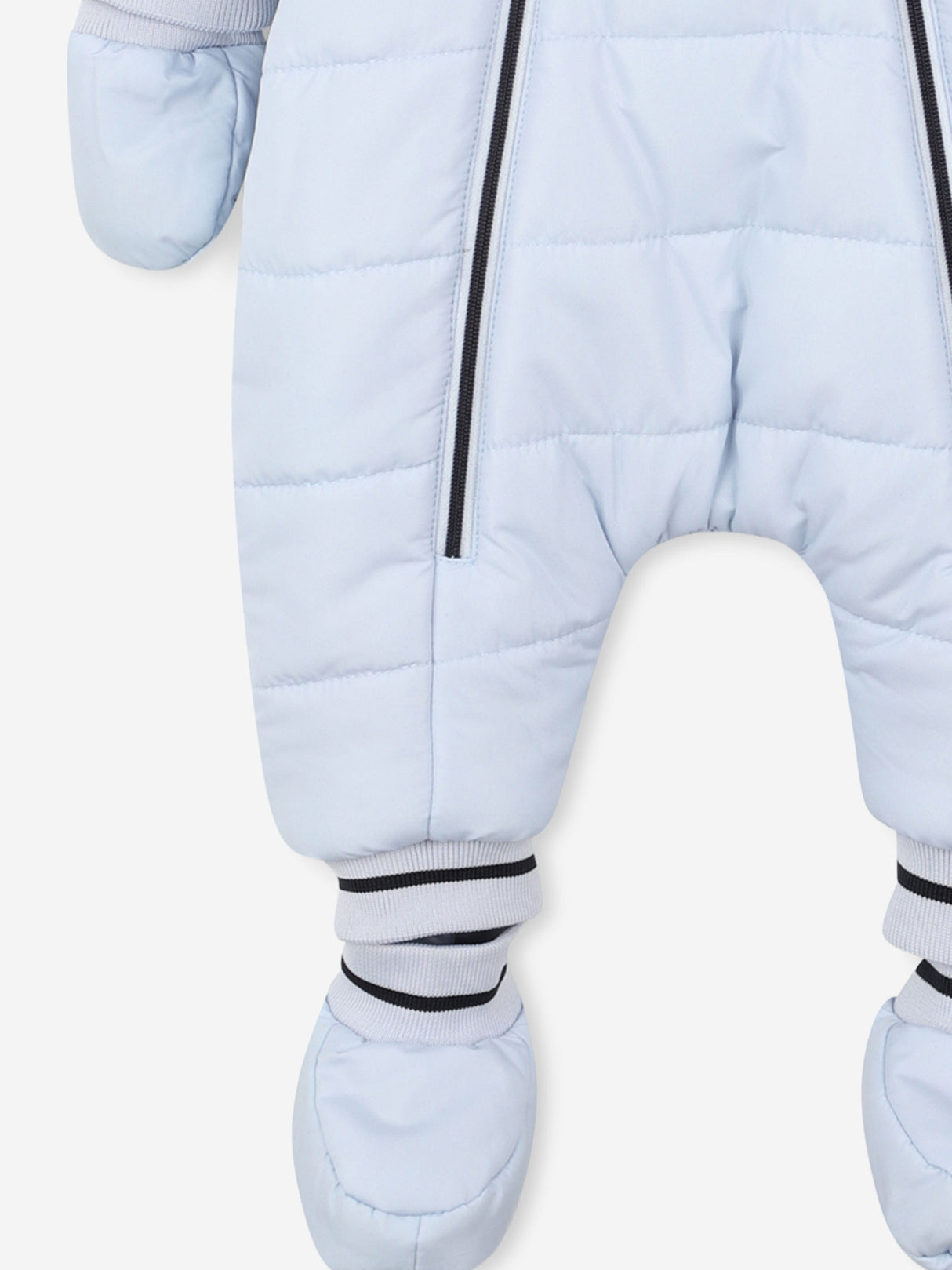 BOSS Baby Boys Monogram Snowsuit in Blue