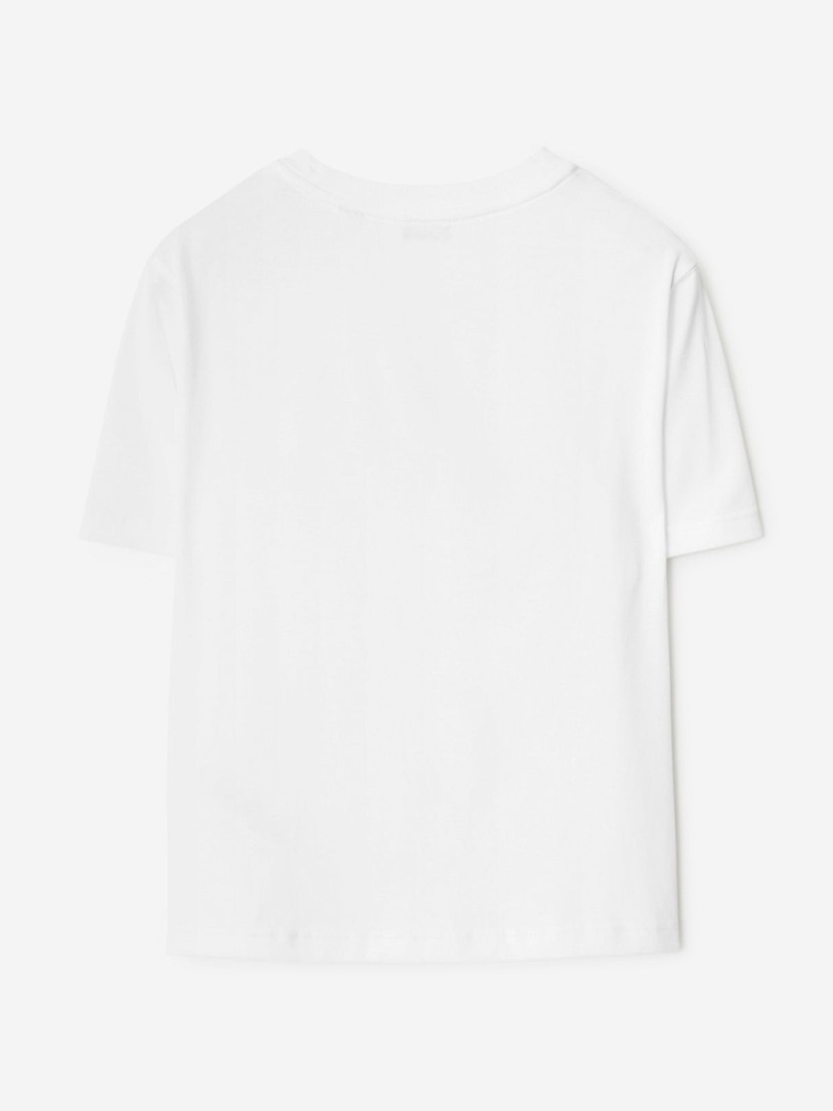 Burberry Boys Cedar Check EKD T-Shirt in White