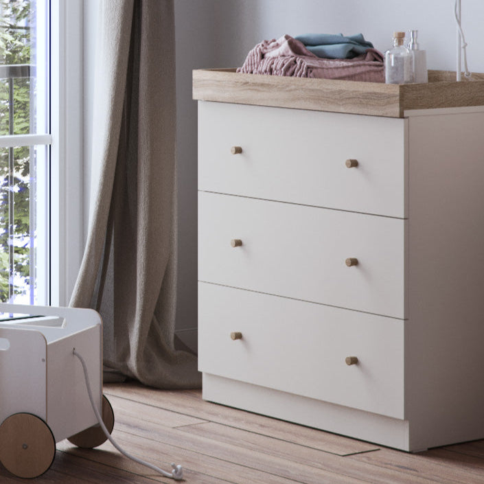Little Acorn Burlington dresser Cashmere/Truffle