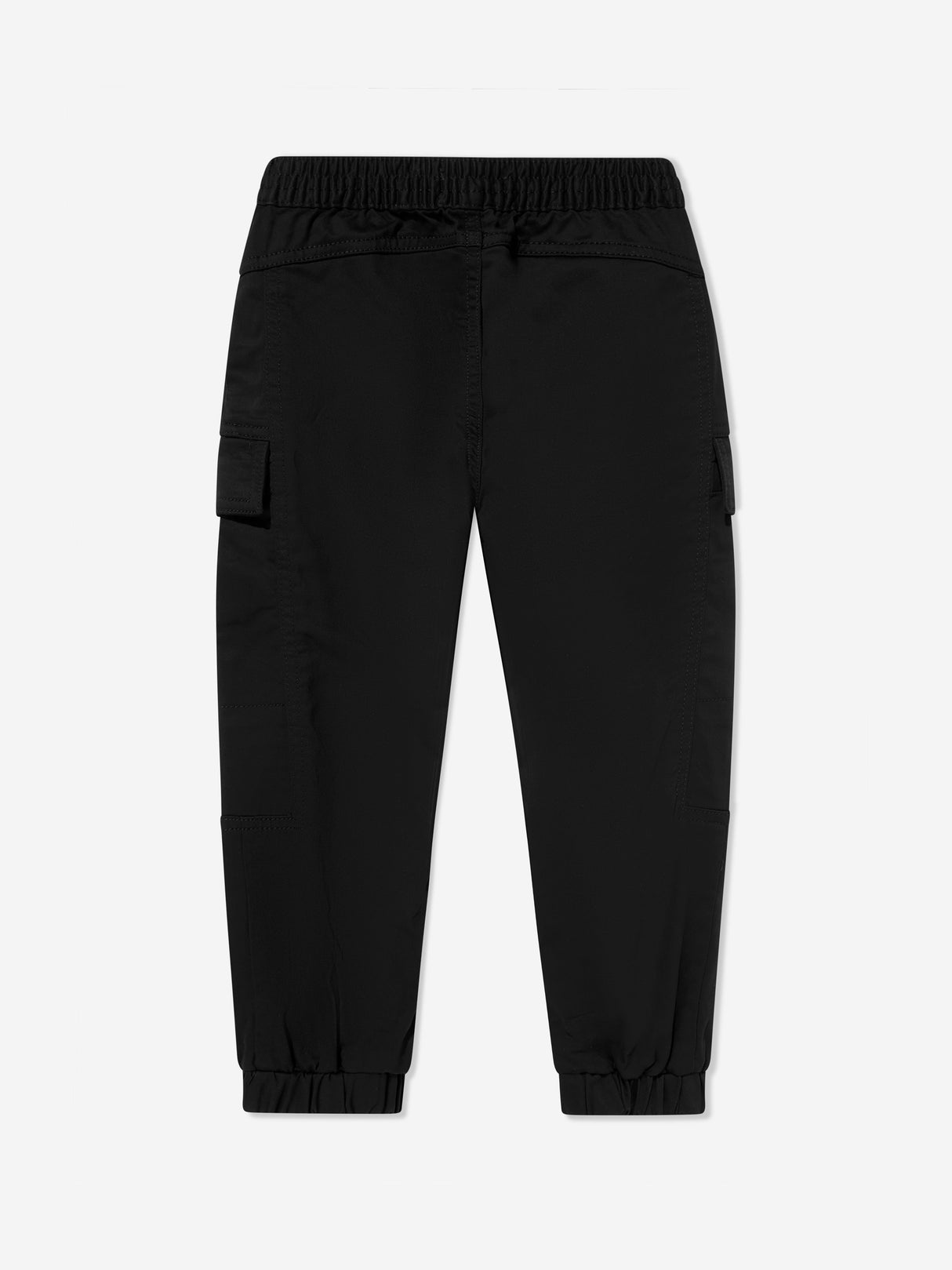 Calvin Klein Boys Sateen Cargo Trousers in Black