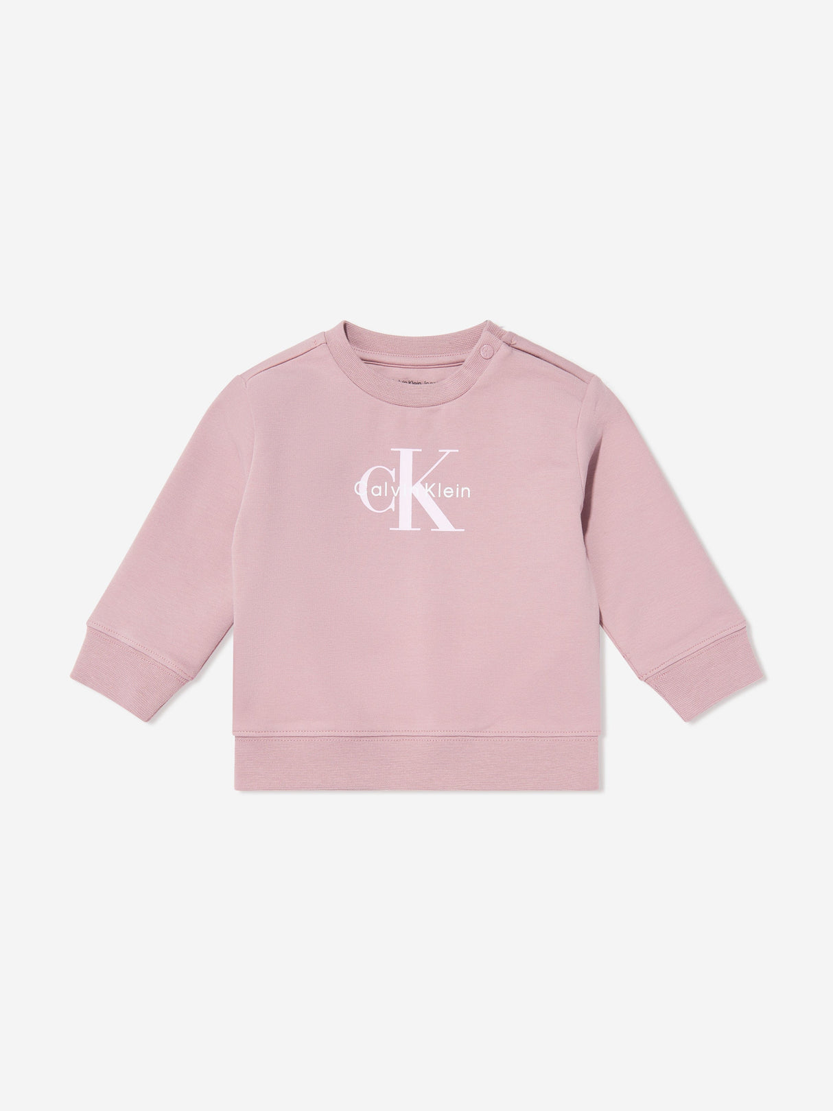 Calvin Klein Baby Girls Monogram Tracksuit in Pink