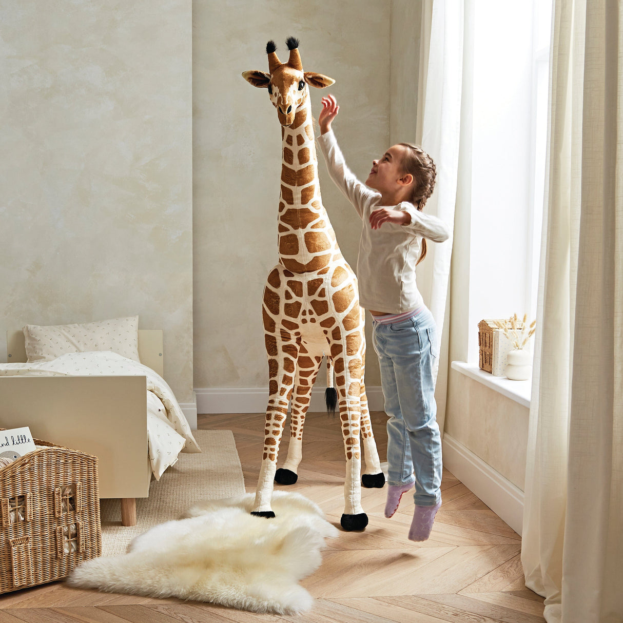 CuddleCo Standing Giraffe Stuffed Animal