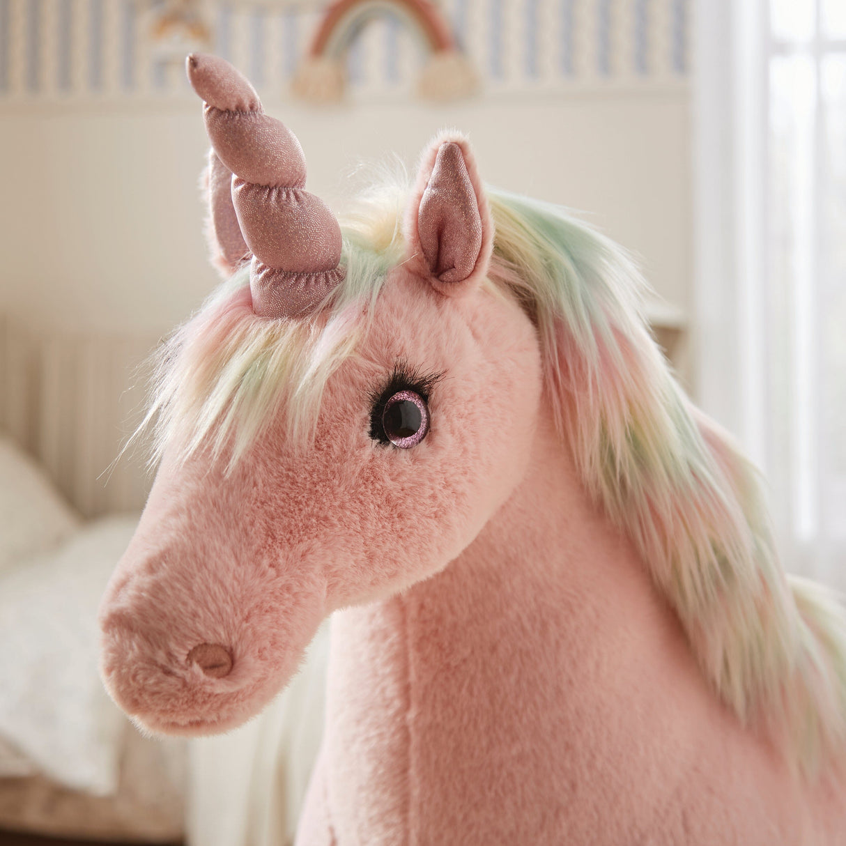 CuddleCo Standing Unicorn Stuffed Animal
