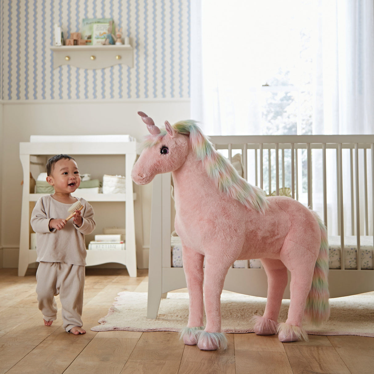 CuddleCo Standing Unicorn Stuffed Animal