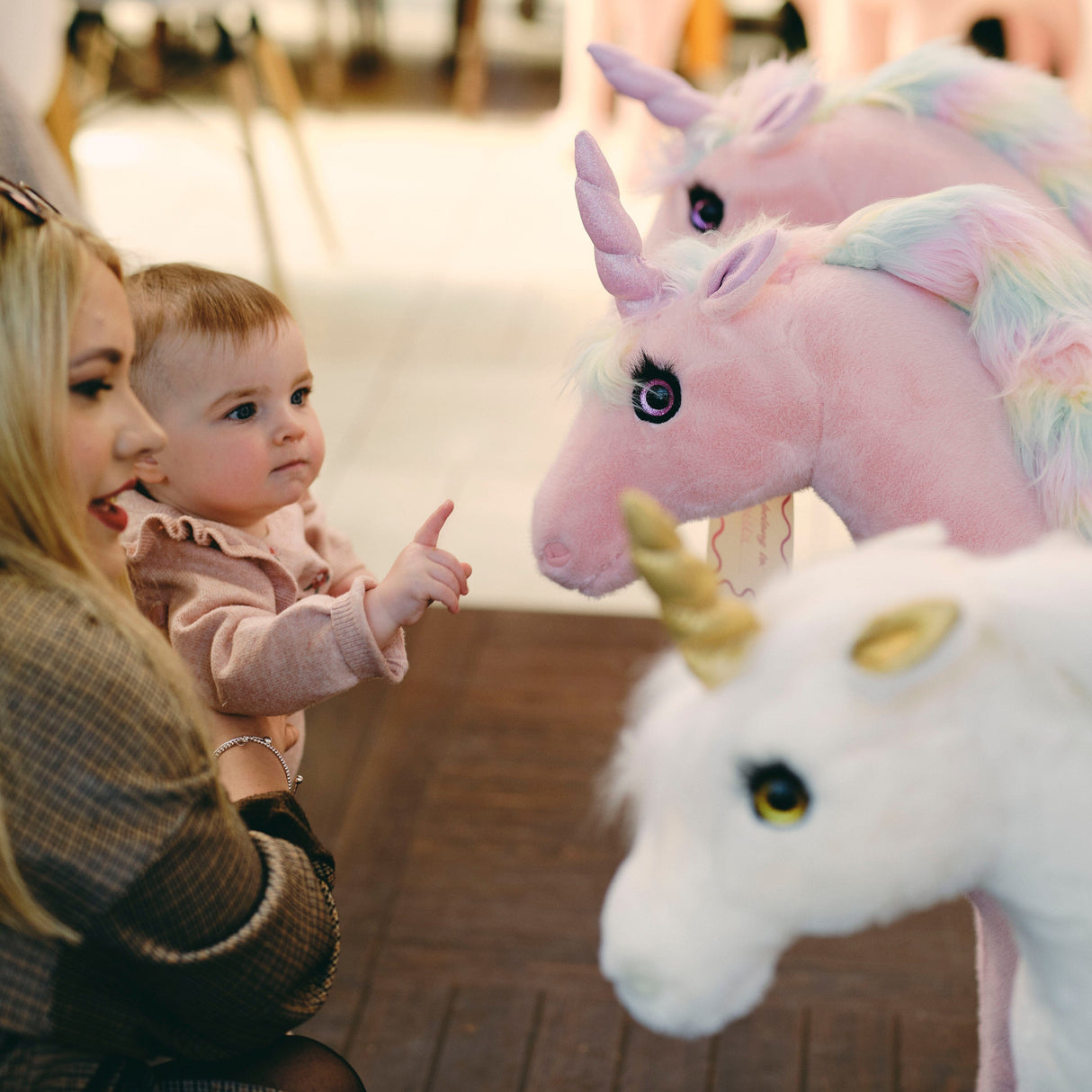 CuddleCo Standing Unicorn Stuffed Animal